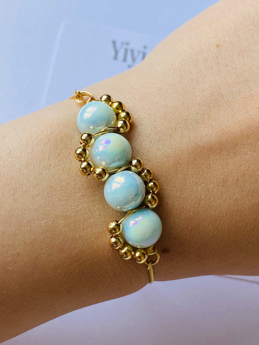 Lia Aqua bracelets